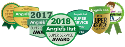 12 Years Straight Angie’s List Super Service Awards